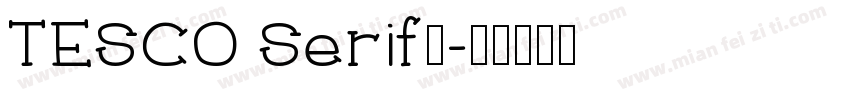 TESCO Serif◆字体转换